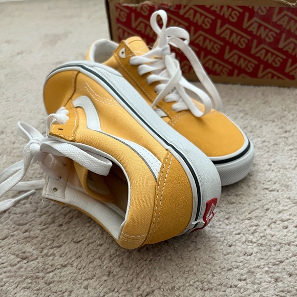 New Old Skool Flax Yellow Vans Skate Casual shoes - Picture 5 of 15
